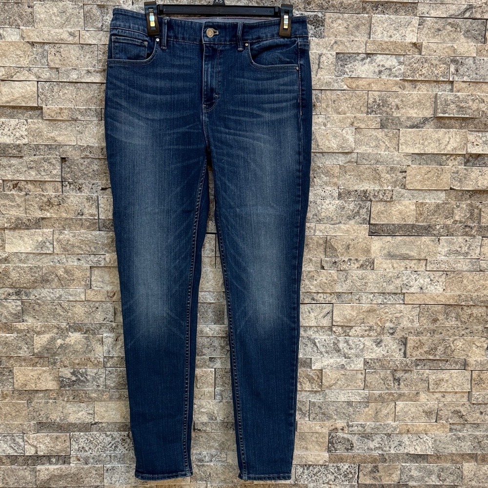 White House Black Market Dark Blue Skinny Jeans